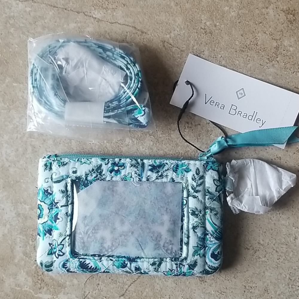 Vera Bradley Zip ID Case & Matching Lanyard